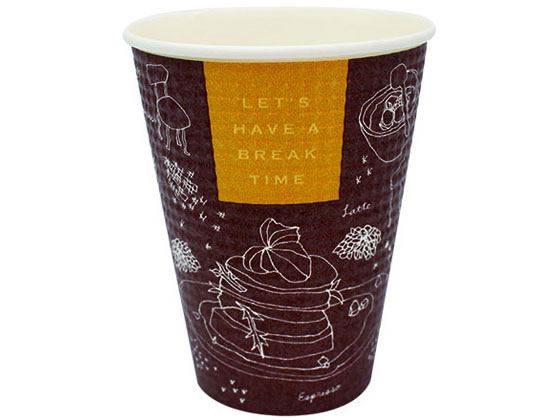 アートナップ エンボスカップ ブレイクタイム 340ml 50P 80180095 1パック(ご注文単位1パック)【直送品】