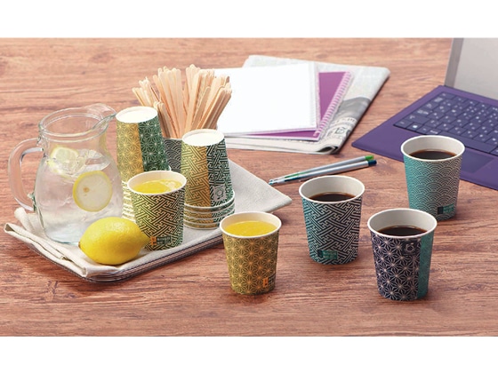 サンナップ 日本の地紋カップ 150ml 100個入り C15100JMN 1袋(ご注文単位1袋)【直送品】