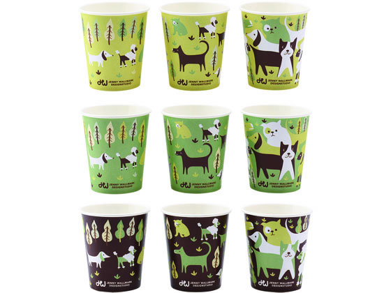 サンナップ JWドッグペーパーカップ 150ml 50個入 C1550JWD 1パック(ご注文単位1パック)【直送品】