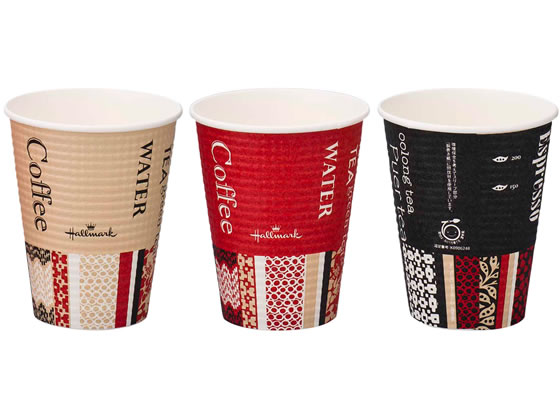サンナップ エンボスカップ ホールマークカフェ260ml 50個入 C2650EC 1パック(ご注文単位1パック)【直送品】