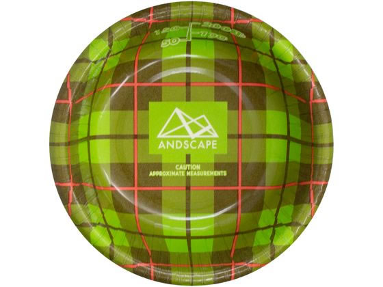 サンナップ アンドスケープ ペーパーボウル チェック 280ml 8個入 1パック(ご注文単位1パック)【直送品】