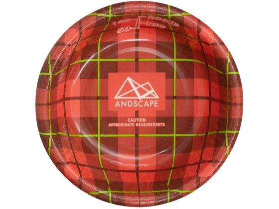 サンナップ アンドスケープ ペーパーボウル チェック 280ml 8個入 1パック(ご注文単位1パック)【直送品】