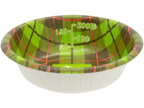 サンナップ アンドスケープ ペーパーボウル チェック 280ml 8個入 1パック(ご注文単位1パック)【直送品】