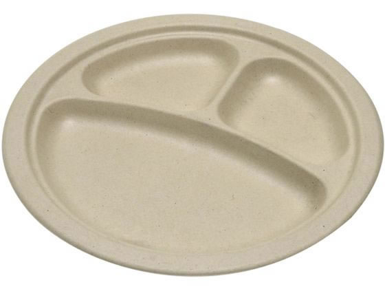 ストリックスデザイン BM 仕切付プレート23.5cm 50枚 SD-719 1袋（ご注文単位1袋)【直送品】