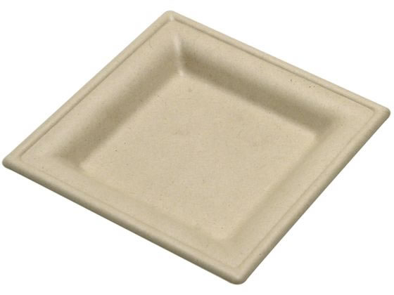 ストリックスデザイン 未晒しBM スクエアプレート16cm 50枚 SD-720 1袋（ご注文単位1袋)【直送品】