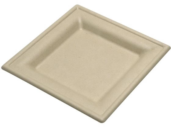 ストリックスデザイン 未晒しBM スクエアプレート20cm 50枚 SD-721 1袋（ご注文単位1袋)【直送品】