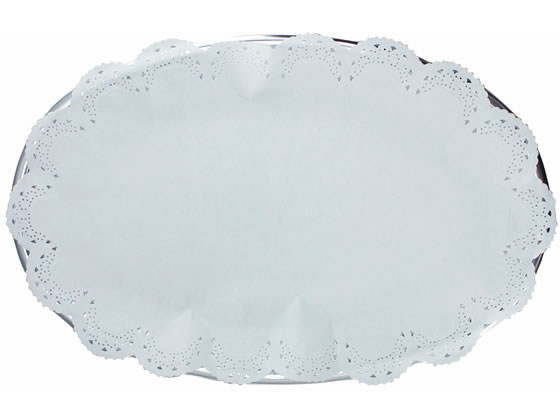 アートナップ パーティープレート(レース付) シルバー(大) 2枚 PA-08 1パック（ご注文単位1パック)【直送品】