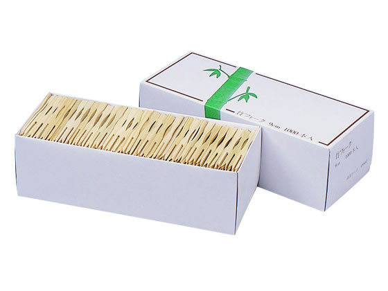 大和物産 竹フォーク9cm 1000本 050442 1箱（ご注文単位1箱)【直送品】