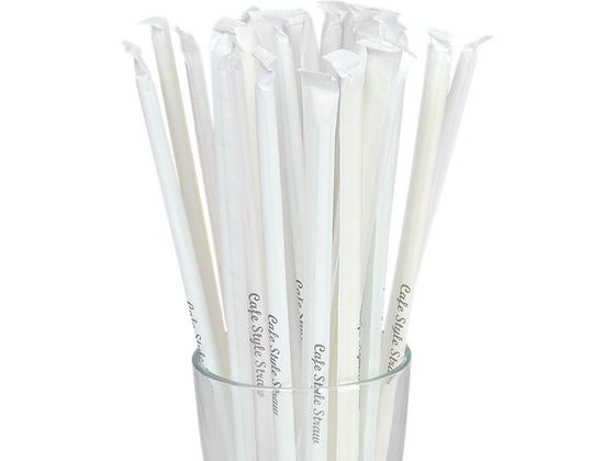 ストリックスデザイン 植物由来 曲がるストロー 紙袋入 80本 1パック(ご注文単位1パック)【直送品】