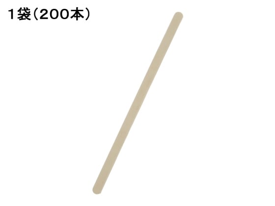 ホウケン産業 ウッドマドラー 200本入 140 1袋(ご注文単位1袋)【直送品】