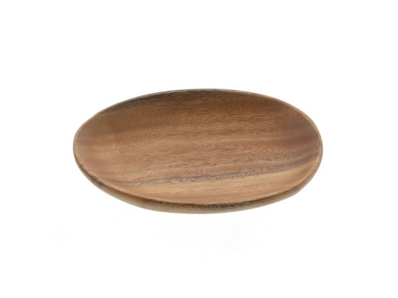 不二貿易 アカシア エッグ型トレイ WD-8017 1個(ご注文単位1個)【直送品】