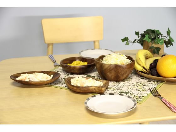 不二貿易 アカシア エッグ型トレイ WD-8017 1個(ご注文単位1個)【直送品】