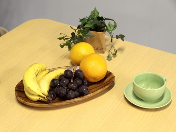 不二貿易 アカシア エッグ型トレイA WD-5016 1個(ご注文単位1個)【直送品】