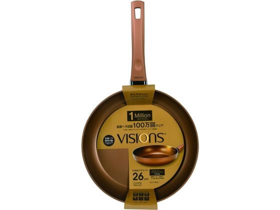 パール金属 VISIONS GOLD IH対応フライパン26cm CP-8812 1個(ご注文単位1個)【直送品】