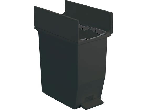 テラモト ペダルオープンツイン 20L ブラック DS2188207 1台（ご注文単位1台)【直送品】