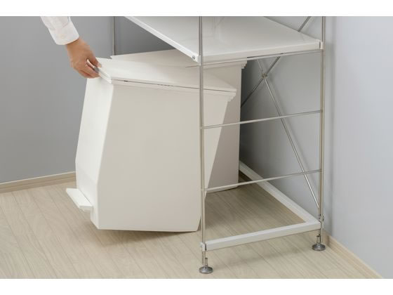 テラモト ペダルオープンツイン 20L ホワイト DS2188208 1台(ご注文単位1台)【直送品】