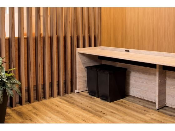 テラモト ペダルオープンツイン 45L ブラック DS2188457 1台（ご注文単位1台)【直送品】