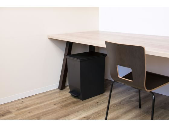 テラモト ペダルオープンツイン 45L ブラック DS2188457 1台（ご注文単位1台)【直送品】