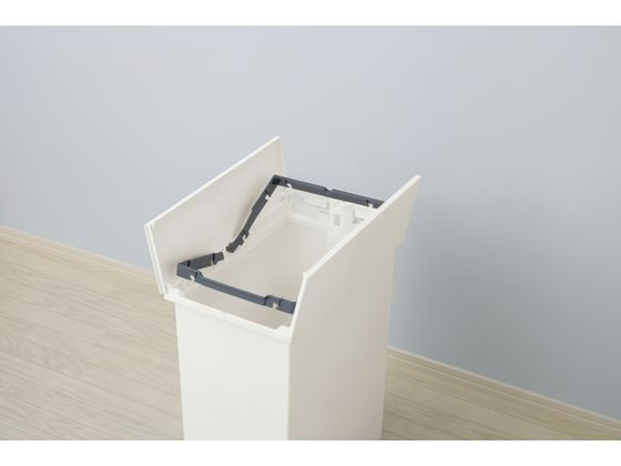 テラモト ペダルオープンツイン 45L ホワイト DS2188458 1台(ご注文単位1台)【直送品】