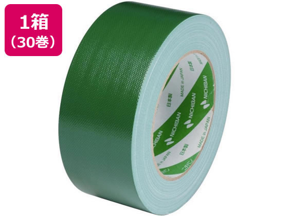 ニチバン 布粘着テープ 50mm×25m ライトグリーン 30巻 102N14-50 1箱(ご注文単位1箱)【直送品】