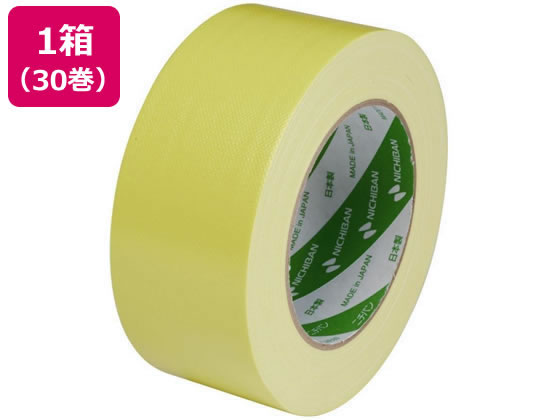 ニチバン 布粘着テープ 50mm×25m 黄 30巻 102N2-50 1箱(ご注文単位1箱)【直送品】