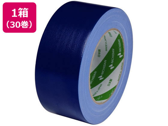 ニチバン 布粘着テープ 50mm×25m 青 30巻 102N4-50 1箱(ご注文単位1箱)【直送品】