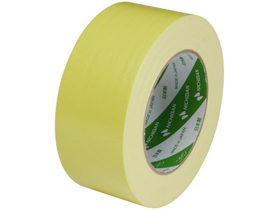 ニチバン 布粘着テープ 50mm×25m 黄 102N2-50 1巻(ご注文単位1巻)【直送品】