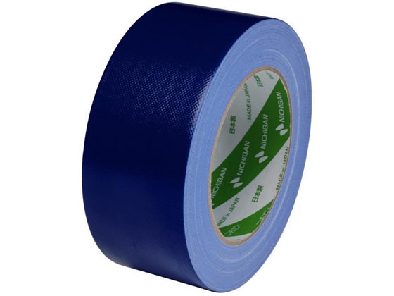 ニチバン 布粘着テープ 50mm×25m 青 102N4-50 1巻(ご注文単位1巻)【直送品】