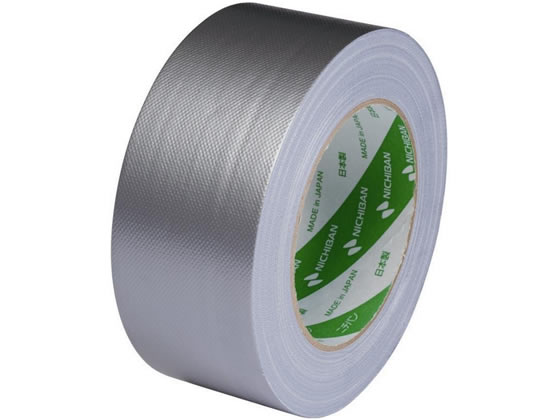 ニチバン 布粘着テープ 50mm×25m 銀 102N10-50 1巻(ご注文単位1巻)【直送品】