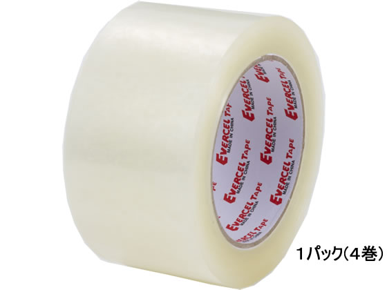 セキスイ エバーセルOPPテープ 90μ 60mm×50m 透明 4巻 830NEV 1パック(ご注文単位1パック)【直送品】