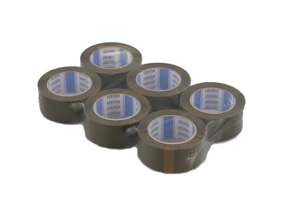 セキスイ OPPテープE 52μ 48mm×100m 茶色 6巻 No.882 1パック(ご注文単位1パック)【直送品】