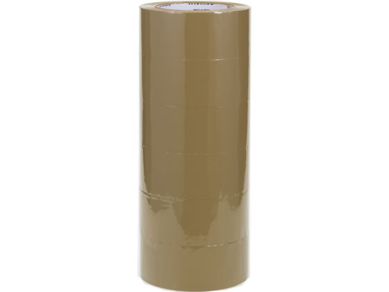 セキスイ OPPテープE 50μ 48mm×100m 茶 6巻 No.882V 1パック(ご注文単位1パック)【直送品】