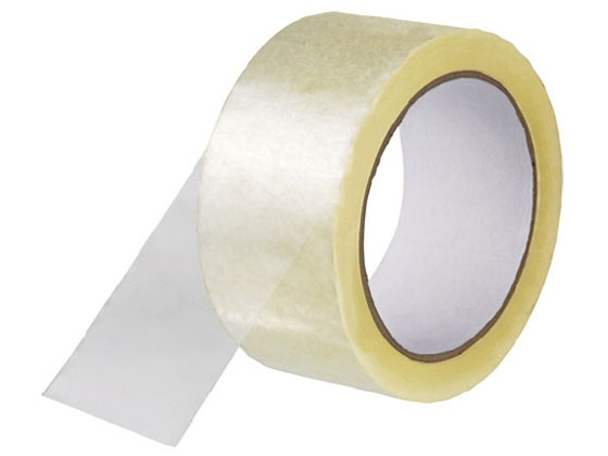 透明梱包用テープ 中重量用 65μ 48mm×50m B690J 1巻(ご注文単位1巻)【直送品】