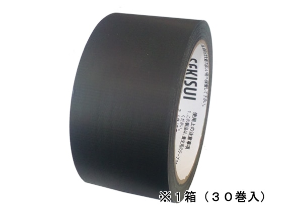 セキスイ フィットライトテープNo.738 50mmツヤ消し黒 30巻 N738K04 1箱(ご注文単位1箱)【直送品】