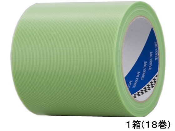 寺岡 Pカット養生用テープ 若葉 幅100mm×25m 18巻 NO.4140 1箱(ご注文単位1箱)【直送品】