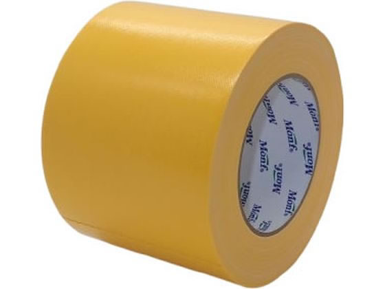 古藤工業 工事用布粘着テープ 幅100mm×長さ25m 黄 1巻（ご注文単位1巻)【直送品】