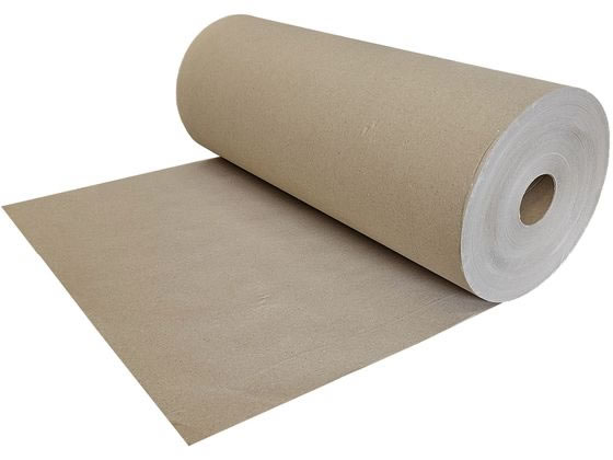 今村紙工 段ボール古紙ボーガスペーパー厚口 538mm×350m 1巻（ご注文単位1巻)【直送品】