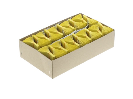 ゴークラ カラー豆荷札 針金荷札 黄 2000枚 ニ-C10 1箱(ご注文単位1箱)【直送品】