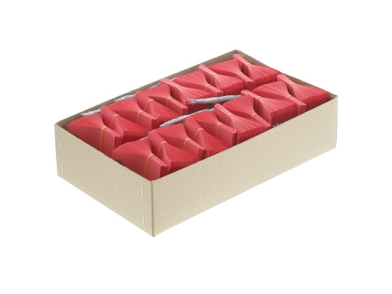 ゴークラ カラー豆荷札 針金荷札 赤 2000枚 ニ-C10 1箱(ご注文単位1箱)【直送品】