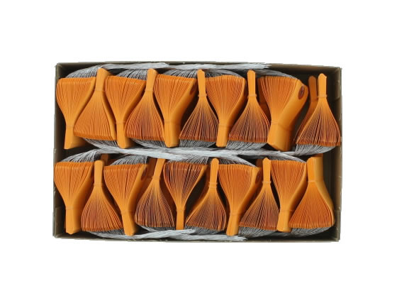 ゴークラ カラー豆荷札 針金荷札 オレンジ 2000枚 ニ-C10 1箱(ご注文単位1箱)【直送品】