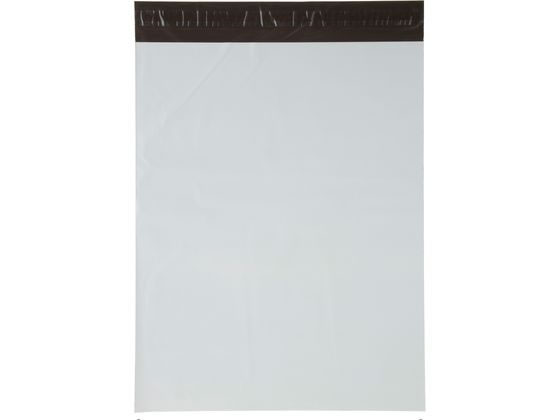 紺屋商事 透けない宅配用ビニール袋 テープ付 特大A3厚10枚 1パック(ご注文単位1パック)【直送品】