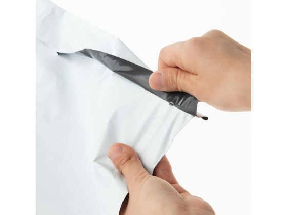 紺屋商事 透けない宅配用ビニール袋 テープ付 特大A3厚10枚 1パック(ご注文単位1パック)【直送品】