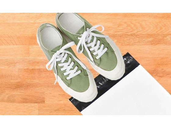 紺屋商事 透けない宅配用ビニール袋 テープ付 特大A3厚10枚 1パック(ご注文単位1パック)【直送品】