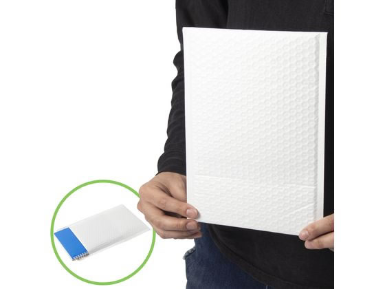 紺屋商事 ラミネート宅配封筒 白 DVDサイズ 12枚入 1パック（ご注文単位1パック)【直送品】