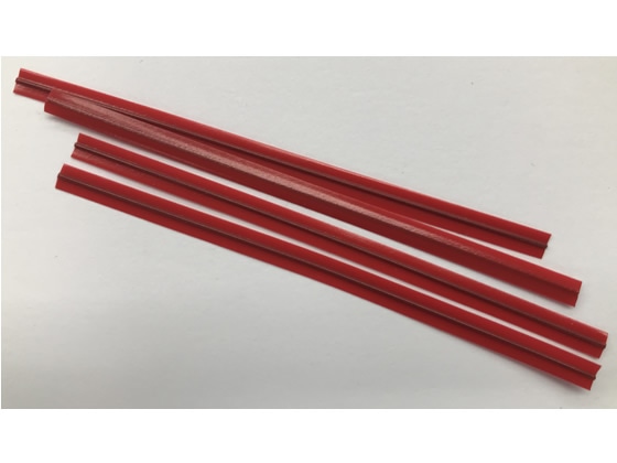 共和 ビニタイ 赤 塩ビ 4mm×8cm 1000本 QA-080-4G 1袋(ご注文単位1袋)【直送品】