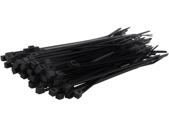 紺屋商事 結束バンド 屋外用 100mm 黒 100本入 1パック(ご注文単位1パック)【直送品】