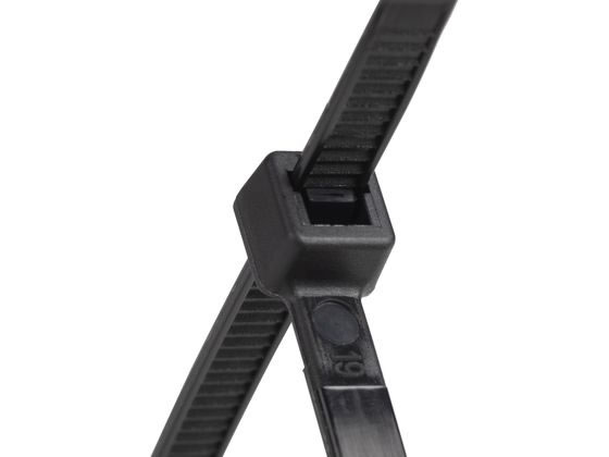 紺屋商事 結束バンド 屋外用 250mm 黒 100本入 1パック(ご注文単位1パック)【直送品】