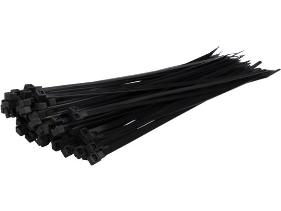 紺屋商事 結束バンド 屋外用 300mm 黒 100本入 1パック(ご注文単位1パック)【直送品】