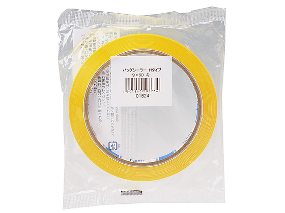 セキスイ バッグシーラーテープ Hタイプ 黄 1巻 P802Y01 1巻(ご注文単位1巻)【直送品】