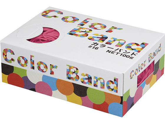共和 カラーバンド 100g ピンク GGK-100-PK 1箱(ご注文単位1箱)【直送品】